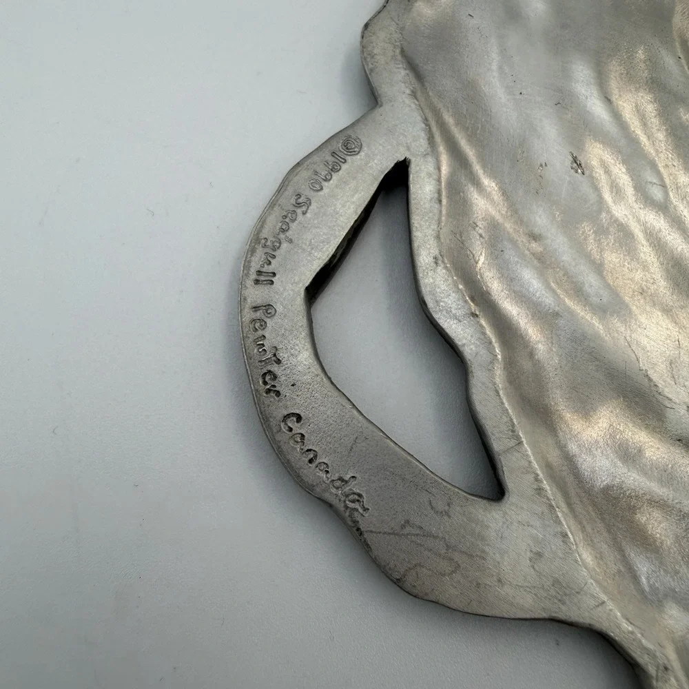 Vintage Set Of 2 Cast Seagull Pewter Angel 1990
